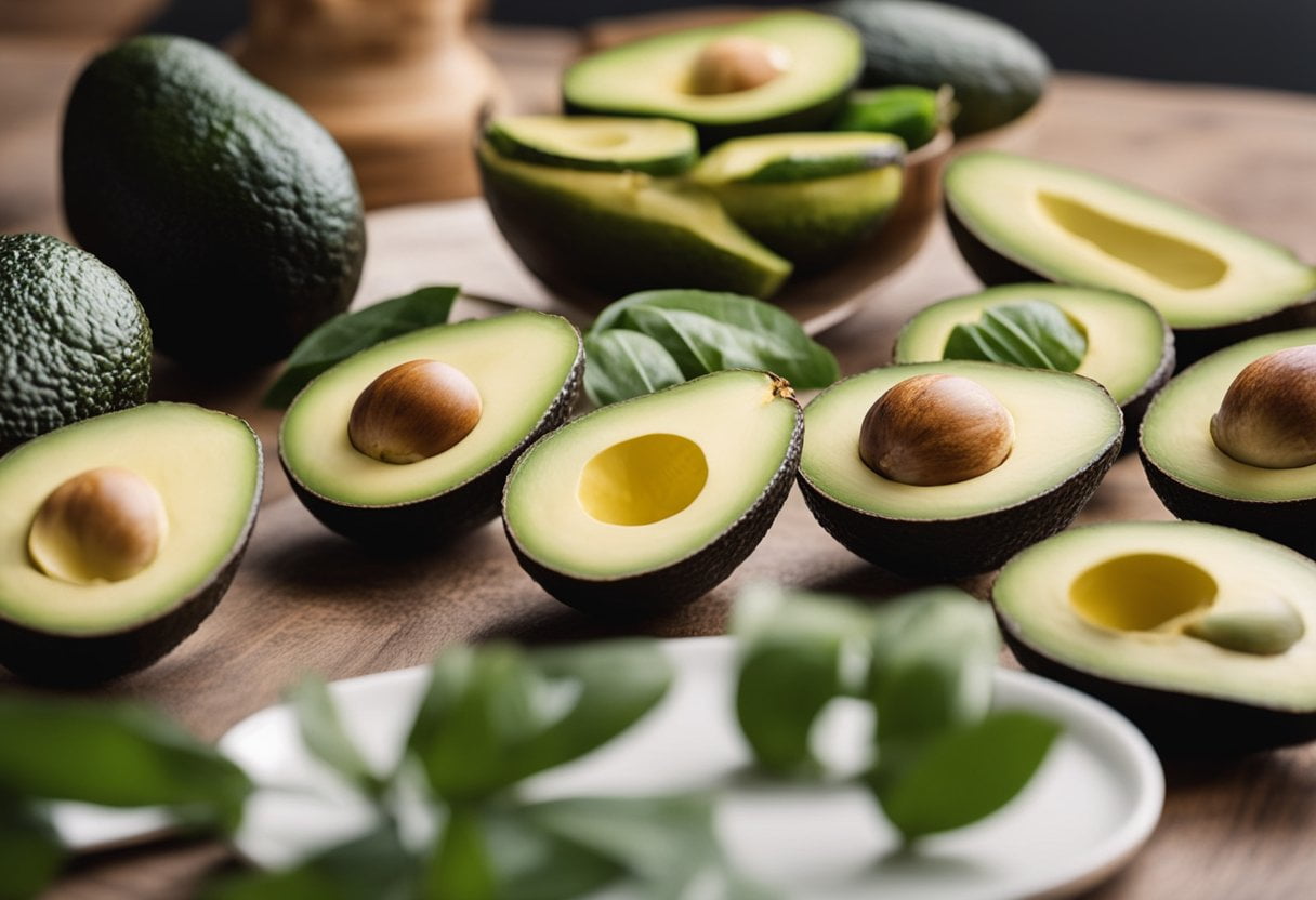 A table with nutritional information and benefits of avocados