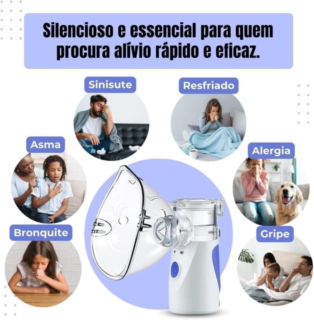 Nebulizador Portátil Ultrassônico: Respire Alívio Imediato Onde Estiver