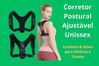 Corretor de Postura Ajustável Unissex O Segredo Para uma Coluna Saudável e uma Silhueta Confiante