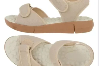 Sandália Feminina Ortopédica Macia Ultraconforto Massageadora Confortável Preta